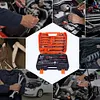 82 PCS Socket Wrench Set Ratchet Wrench Tool Box Kit for Auto Repairing