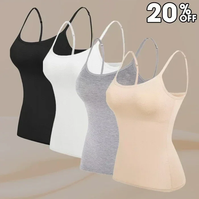 🔥Hot sale🔥 Women Tank Top with Built in Bra Camisole