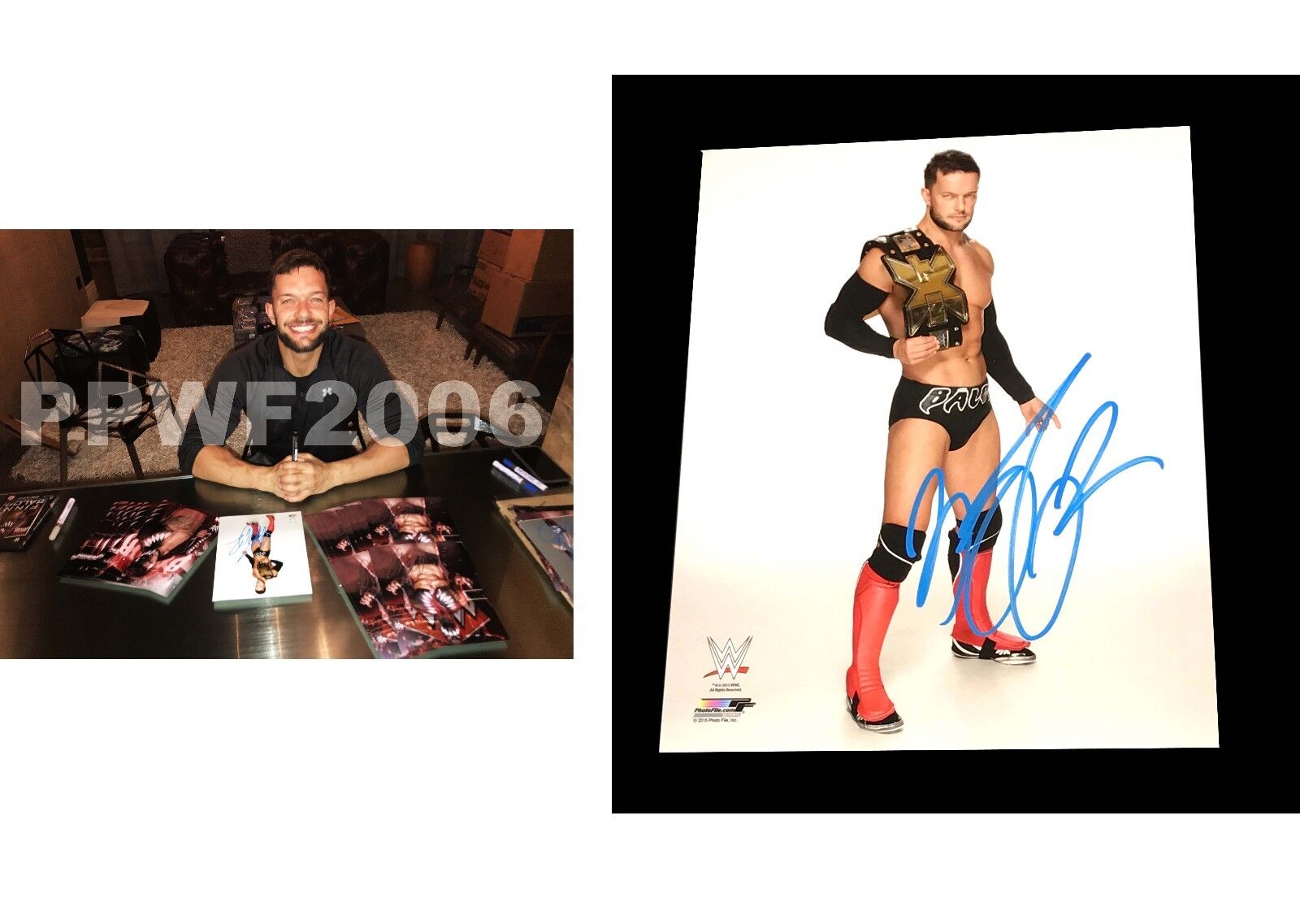 WWE FINN BALOR HAND SIGNED AUTOGRAPHED 8X10 Photo Poster paintingFILE Photo Poster painting WITH PROOF AND COA 2