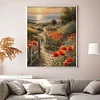 Poppy Path - 11CT Counted Cross Stitch - 40*50cm - Natural