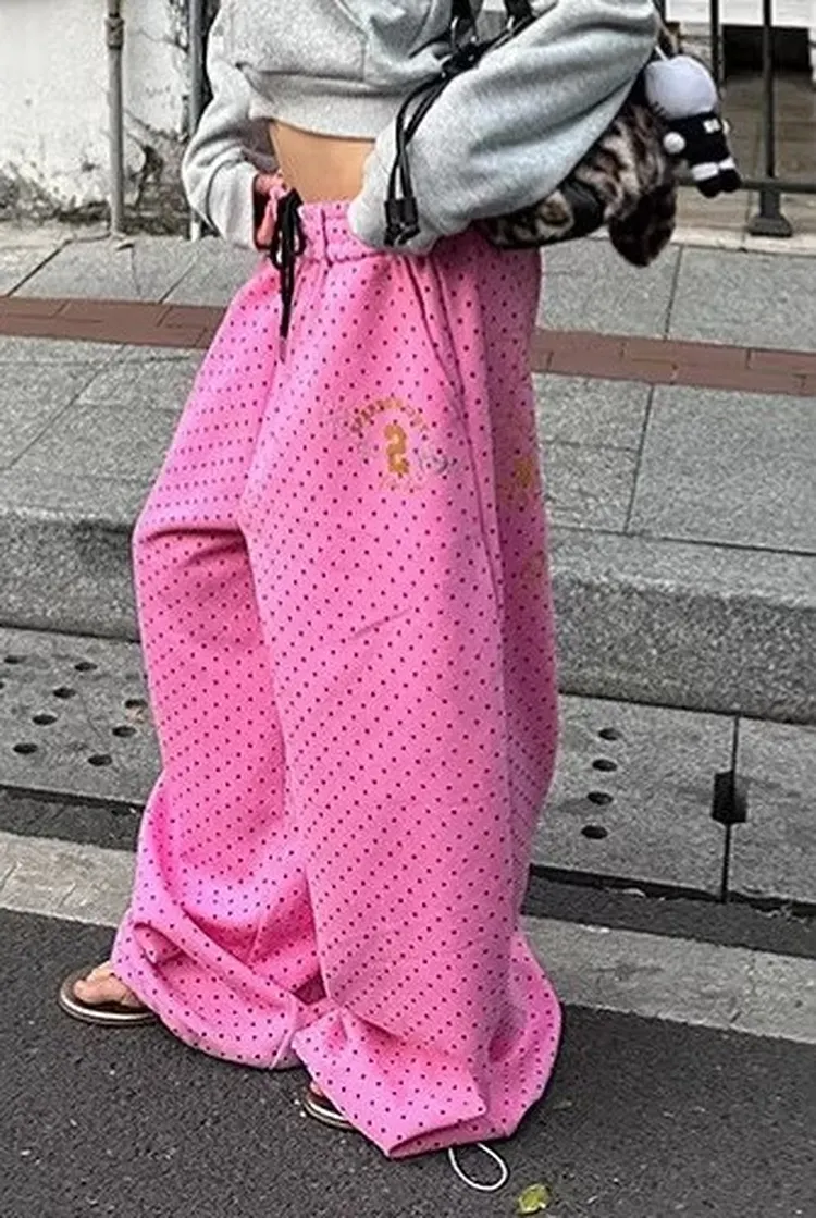 Women's Flared Lounge Pants with Fleece Lining for Spring