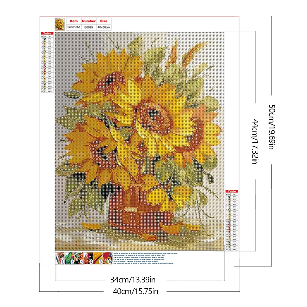 Diamond Painting - Full Round Drill - Sunflower(Canvas|40*50cm)