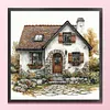 Cabin-11CT Stamped Cross Stitch 40*40cm/15.75*15.75in