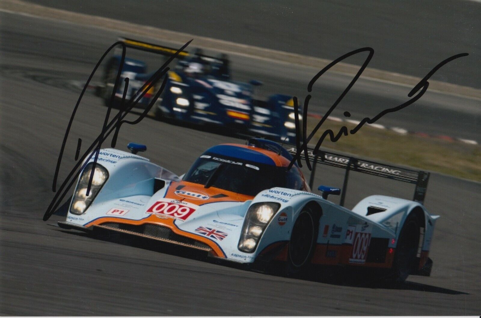 Harold Primat and Darren Turner Hand Signed 9x6 Photo Poster painting - Le Mans Autograph 1.