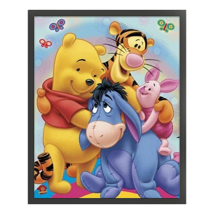 11CT 3 Strands Threads Printed Cross Stitch Kit - Winnie The Pooh - 40*50cm