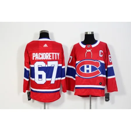 Men's  Montreal Canadiens #67 Max Pacioretty Red Stitched NHL Jersey