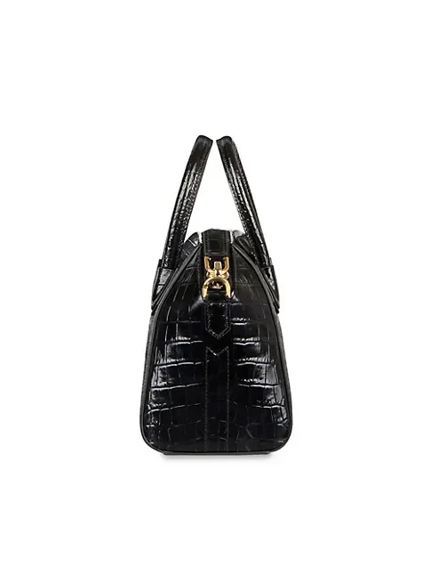 Givenchy Mini Antigona Bag In Crocodile Effect Leather