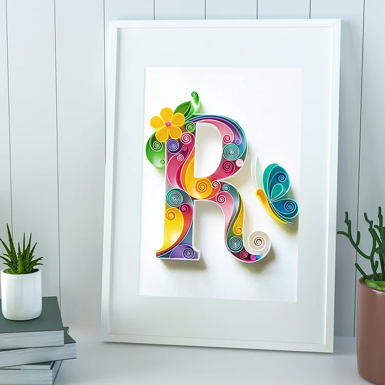 Paper Filigree painting Kit - Letters