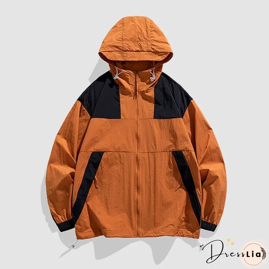 Splicing Casual Breathable Sunproof QD Jacket