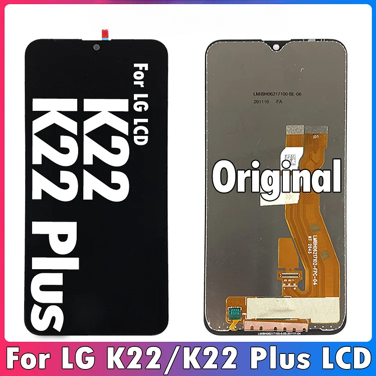 6.2'' Original For LG K22 LCD Display Touch Screen Digitizer Assembly With Frame For LG K22 Plus LCD LM-K200BAW LMK200Z Display