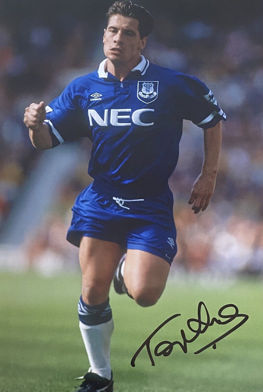 Tony Cottee Genuine Hand Signed Everton 12x8 Photo Poster painting