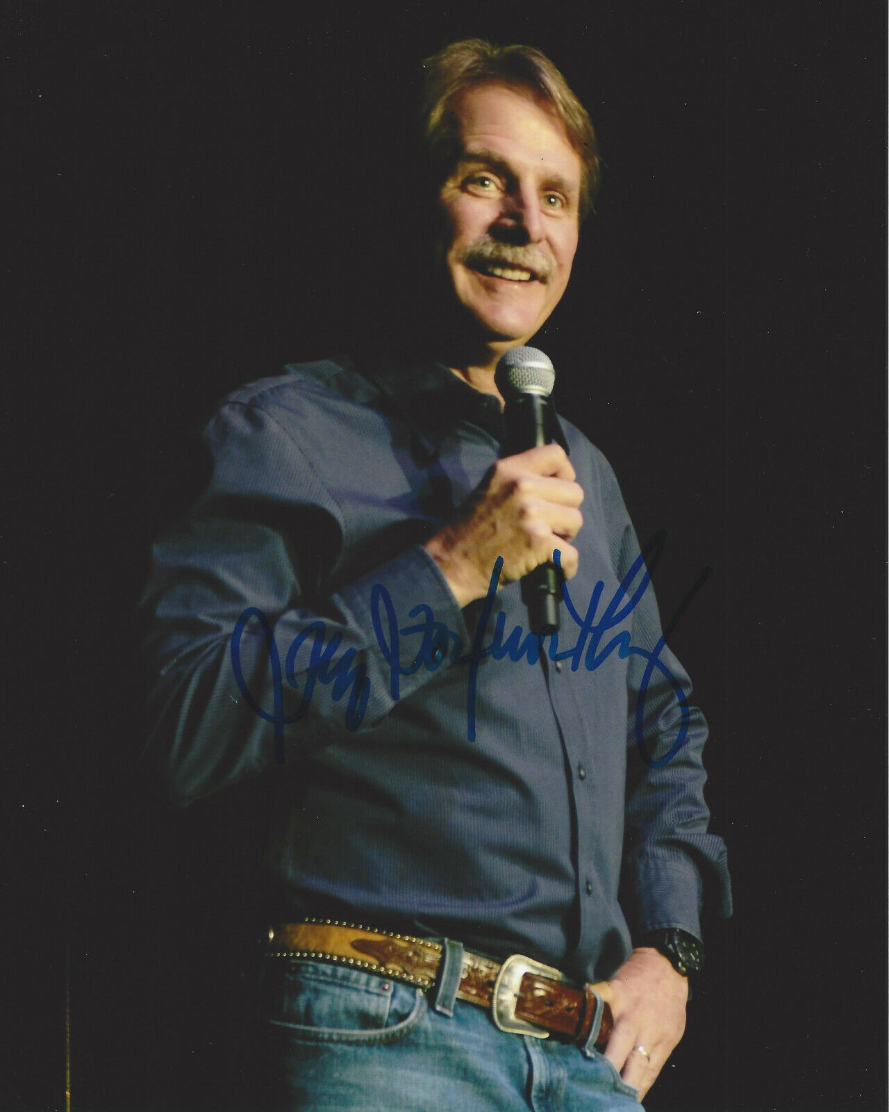 COMEDIAN JEFF FOXWORTHY SIGNED 8x10 Photo Poster painting B w/COA BLUE COLLAR COMEDY STAND UP