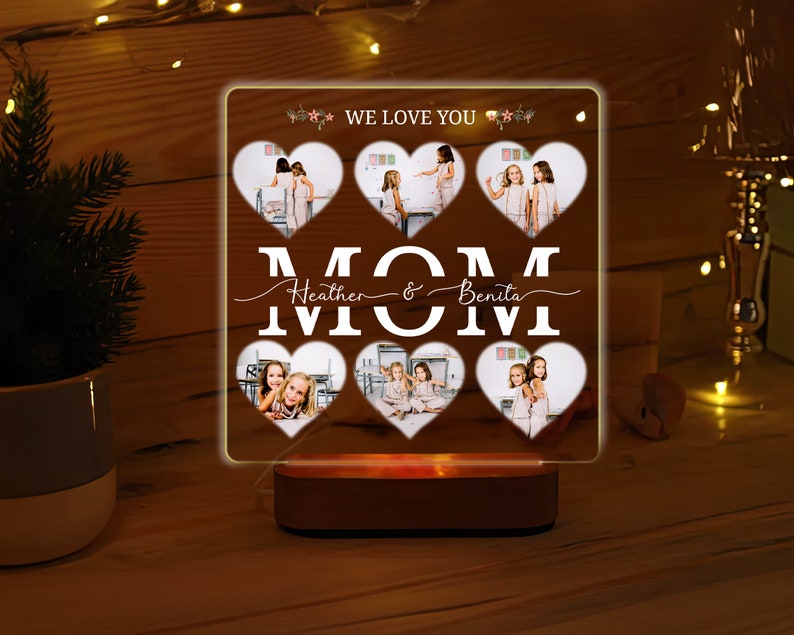 Loveyoufancy Custom Photo Led Night Light For Mother's Day