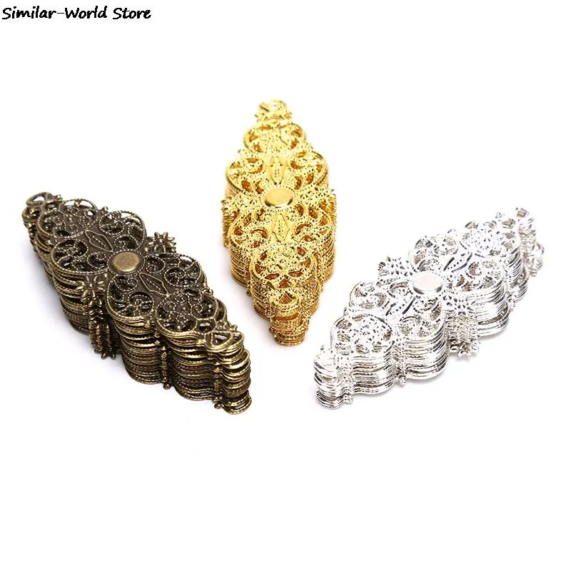 30/20/10 DIY Jewelry Earrings Stud Pin Filigree Flower Wraps Connectors DIY Jewelry Making Accessories Metal Crafts Decoration