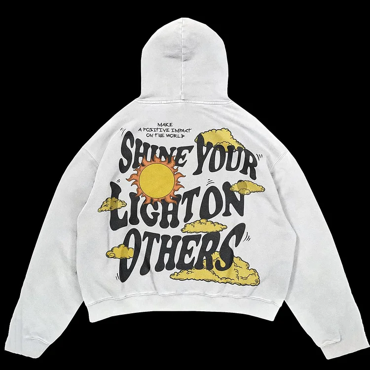 Sopula Mental Health Matters "Shine Your Light" Graphic Oversized Hoodie