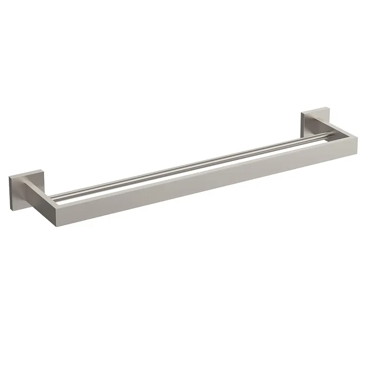 EVERSTEIN 23.8" Modern Double Towel Bar Brushed Nickel