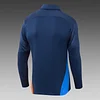 2024/2025 Olympique de Marseille Half-Pull Training Suit Royal Blue Football Jersey 1:1 Thai Quality