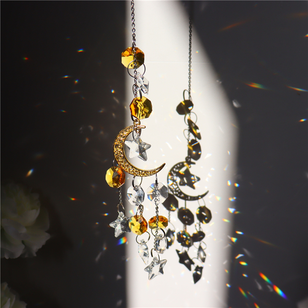 

Moon Star - Art Crystal Suncatcher, 501 Original