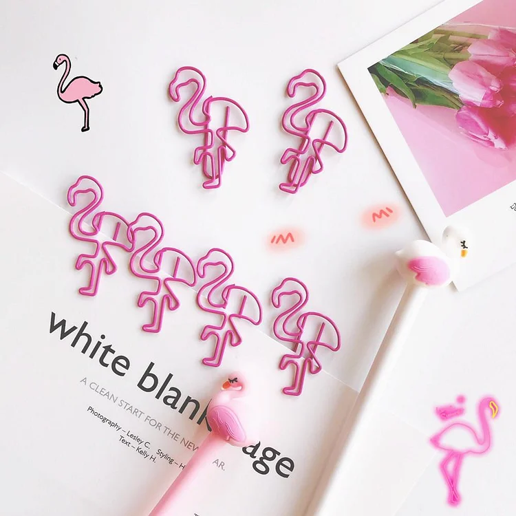 Kawaii Flamingo Paperclip