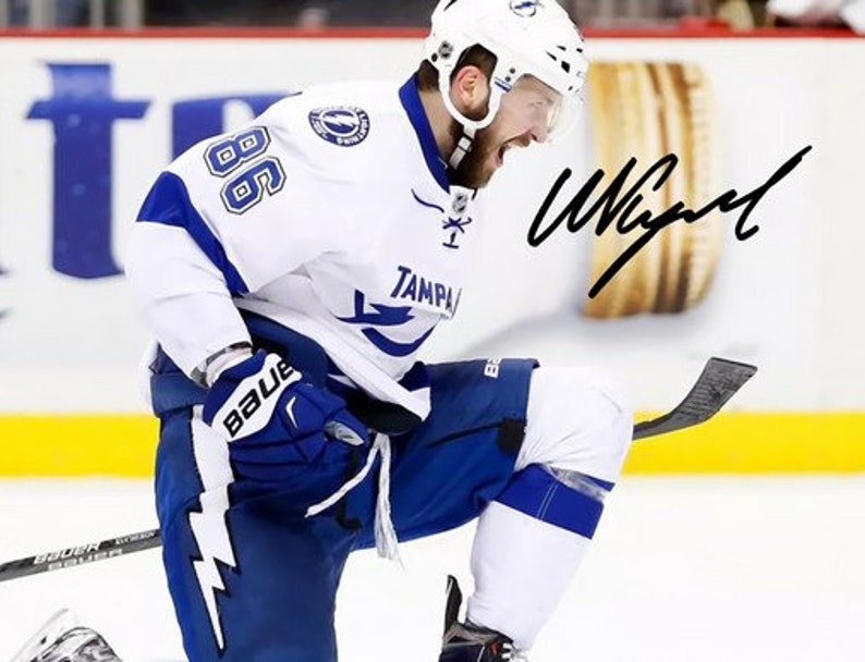 Nikita Kucherov Signed Photo Poster painting 8X10 rp Autographed NHL Tampa Bay Lightning