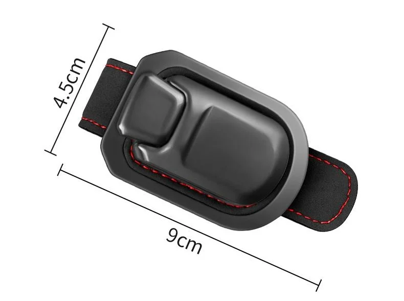 Car-mounted multi-functional suede leather glasses holder