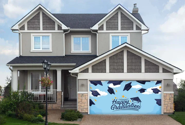 HAPPY GRADUATION GARAGE DOOR COVER