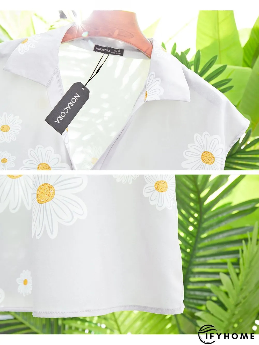 Plus size Floral Printed Tops | IFYHOME