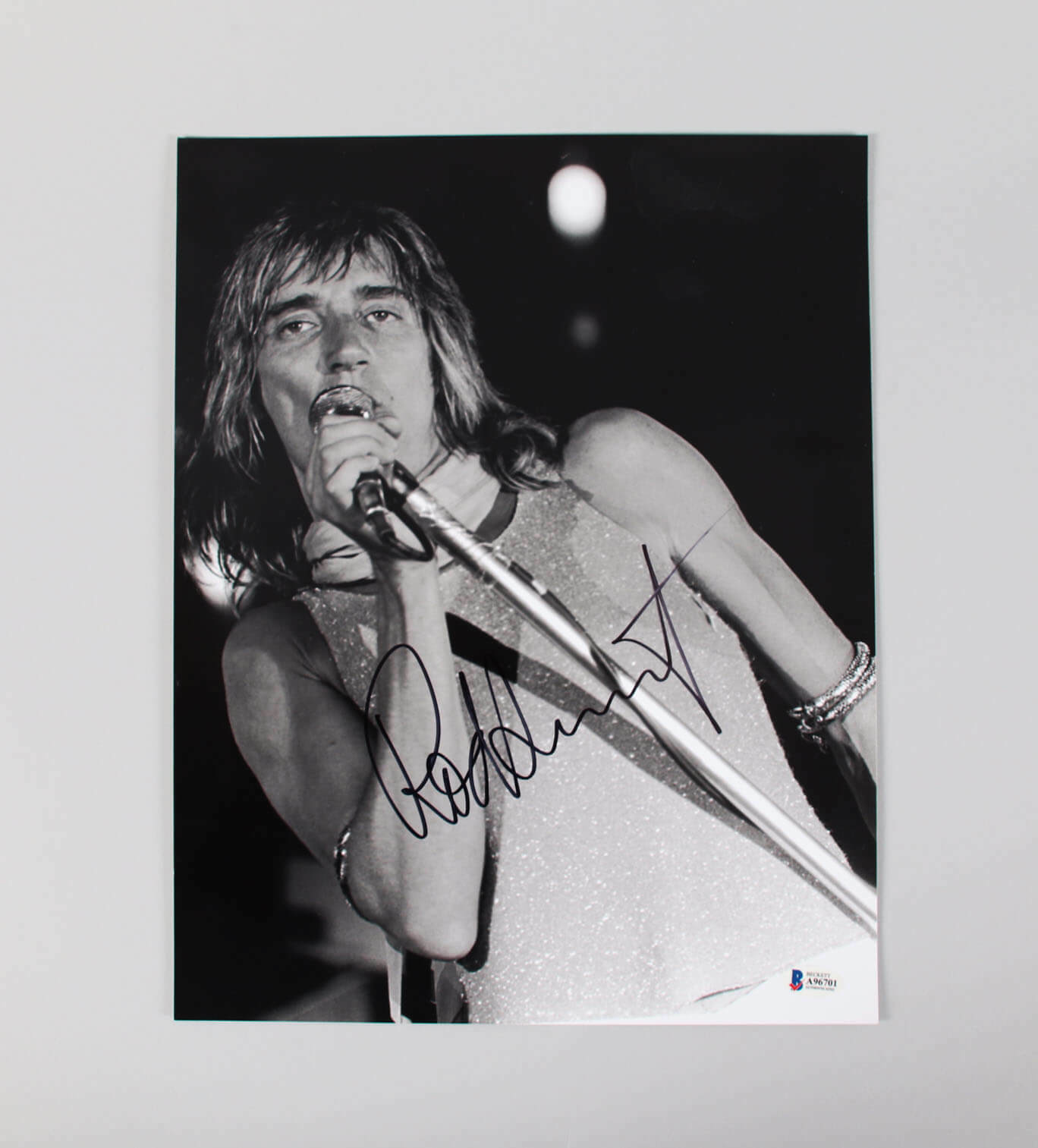 Rod Stewart Signed Photo Poster painting 11x14 - COA BAS