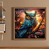 【Limited Stock Sale】Owl - 11CT Stamped Cross Stitch 50*50cm/19.69*19.69in