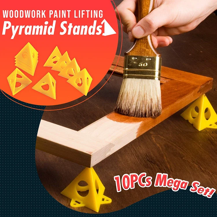 10PCs Woodwork Paint Lifting Pyramid Stands | 168DEAL