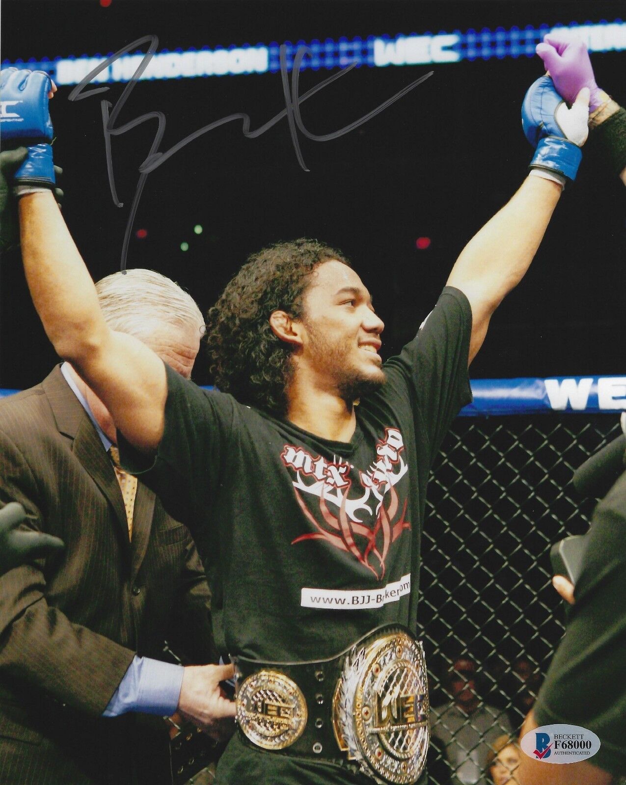 Benson Henderson Signed 8x10 Photo Poster painting BAS Beckett COA UFC Picture w WEC Belt Auto'd