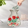 (US Local)Acrylic Wooden Rose Bag Shape Diamond Painting Piggy Bank Storage Box Kit