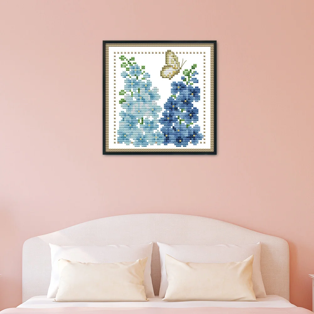 11ct Stamped Cross Stitch - Flower(17*17cm)