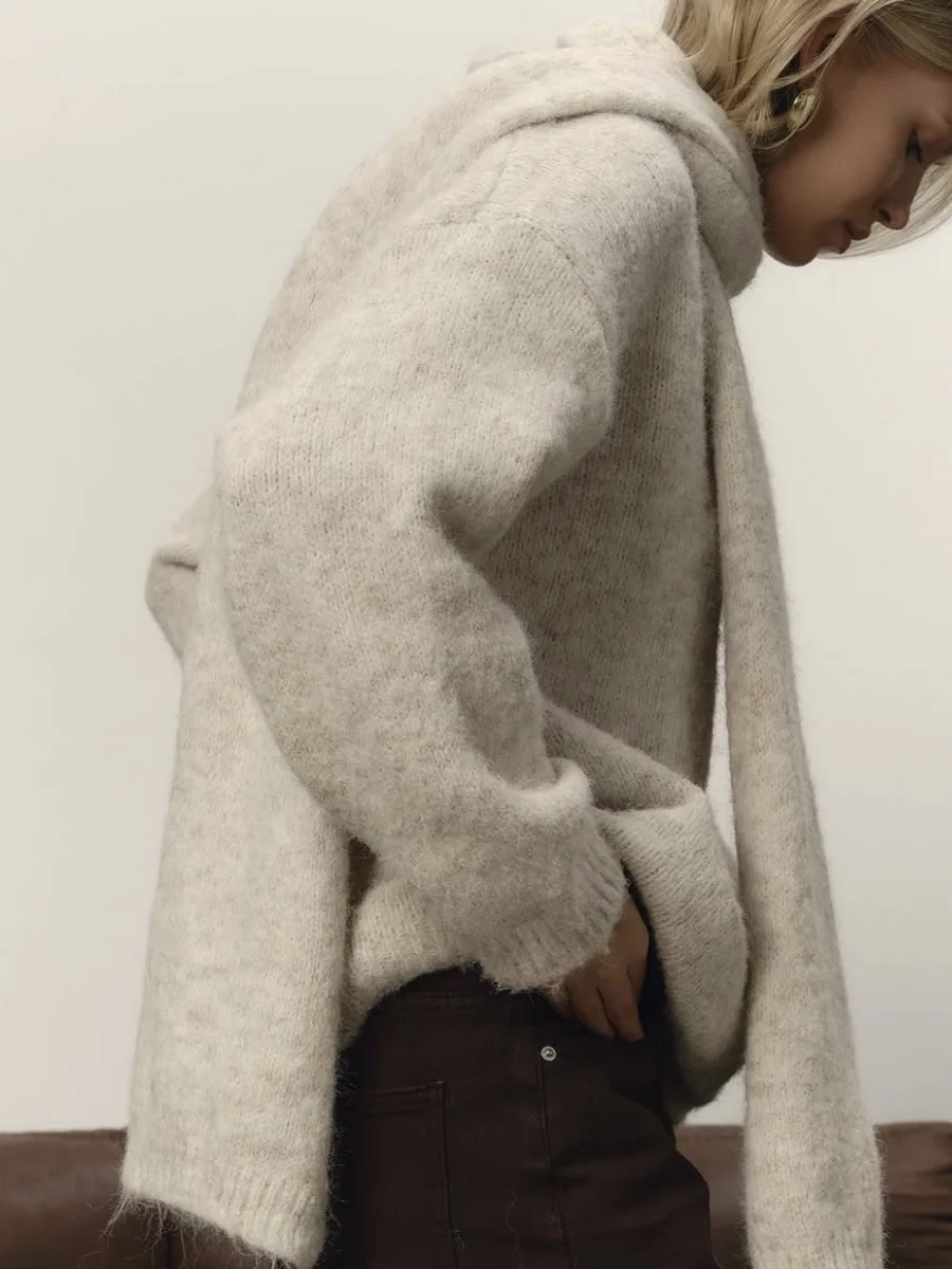 Athvotar Athvotar Lazy Wind Soft Woolen Sweater Women's New Set Of Relaxed Knitted Sweater In Autumn And Winter