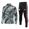 2024/2025 Manchester United Half-Pull Training Suit Green print Football Shirt 1:1 Thai Quality Set