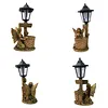 Solar Angel Garden Decor Resin Statue Outdoor Light 600mAh Battery