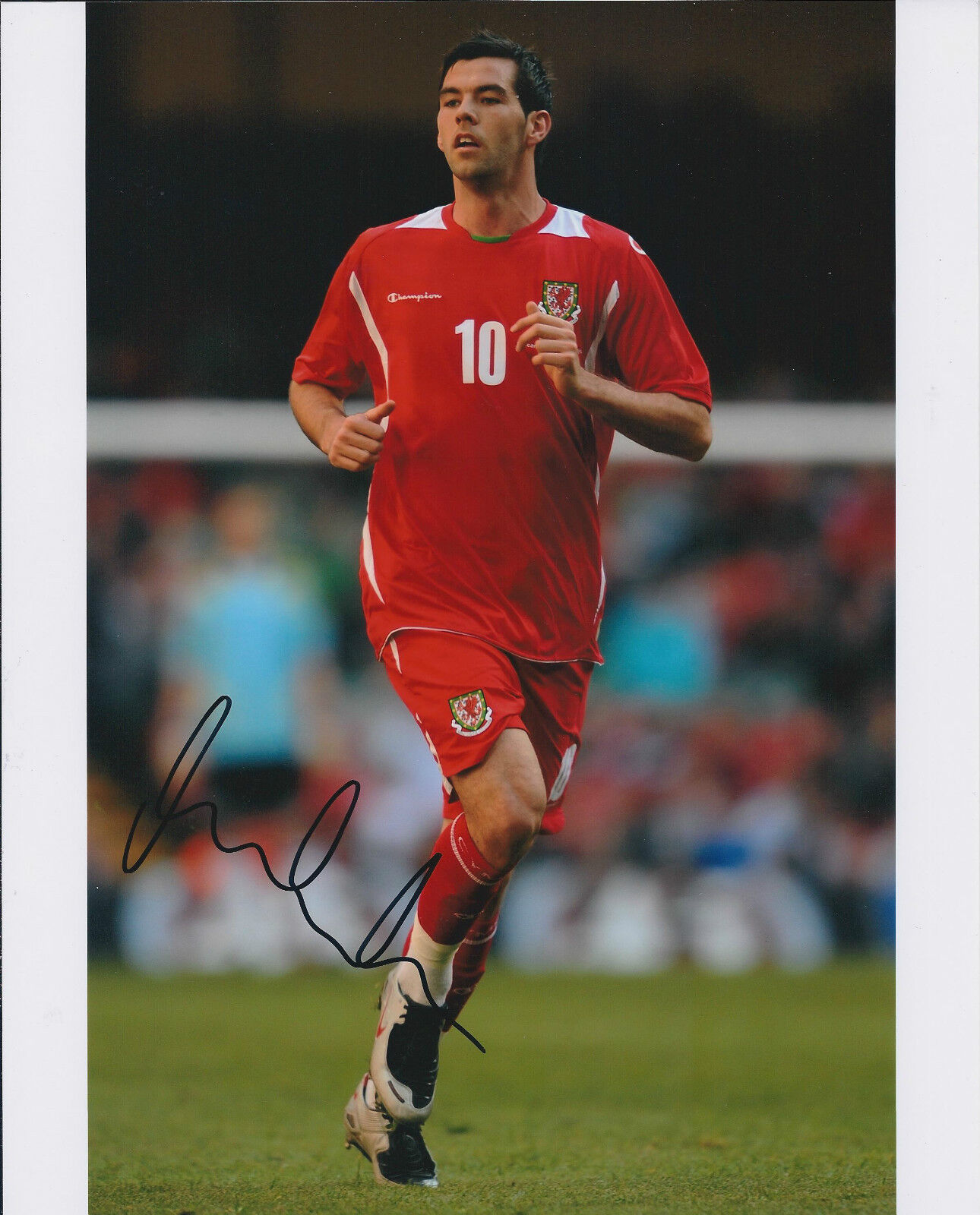 Joe LEDLEY SIGNED COA Autograph 10x6.5 Photo Poster painting AFTAL Wales CARDIFF CITY CELTIC