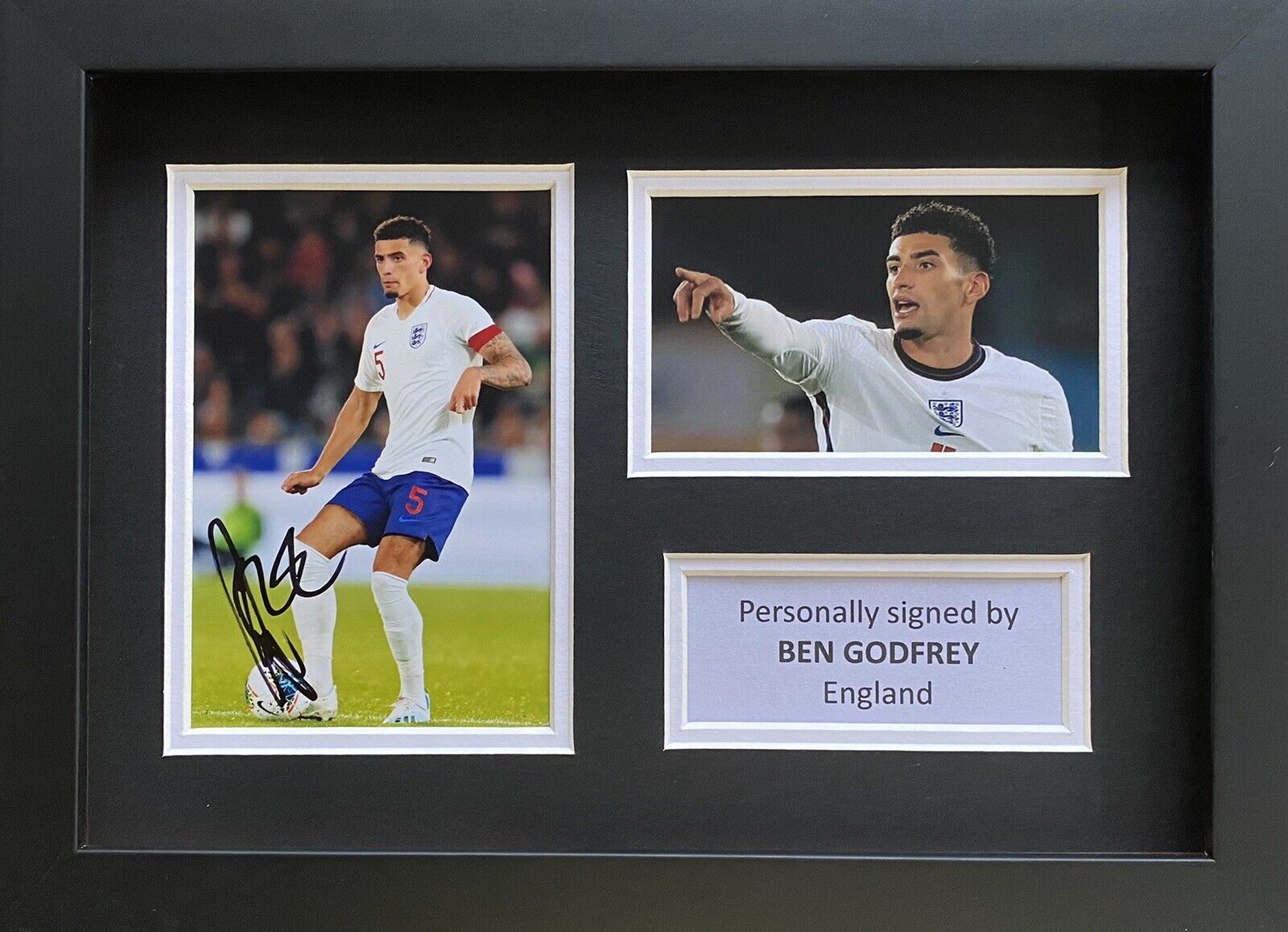 Ben Godfrey Hand Signed England Photo Poster painting In A4 Frame Display