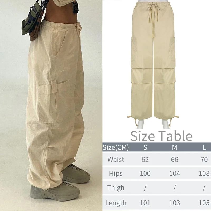 Tawnie Y2K Cargo Pants Women's Baggy Pants 2022 Autumn Streetwear Fairycore Oversized Trousers Vintage Casual Loose Sweatpants