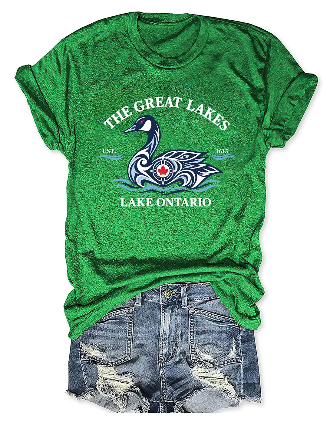 The Great Lakes Lake Ontario Loon Bird T-shirt
