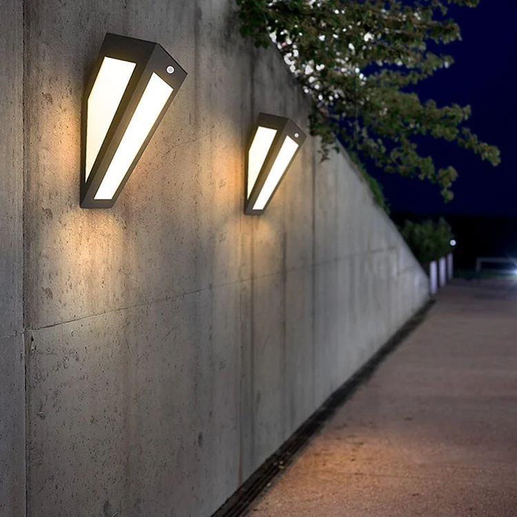 Outdoor Waterproof Motion Sensor Design Solar Courtyard LED Exterior Wall Light - Appledas