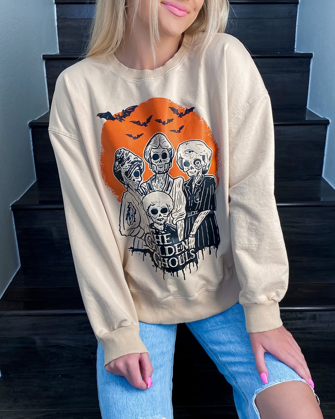The Golden Ghouls Printed Casual Sweatshirt - Krazyskull