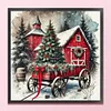 Christmas Scenery-11CT Stamped/Counted Cross Stitch 45*45cm/17.72*17.72in tapestrymarket