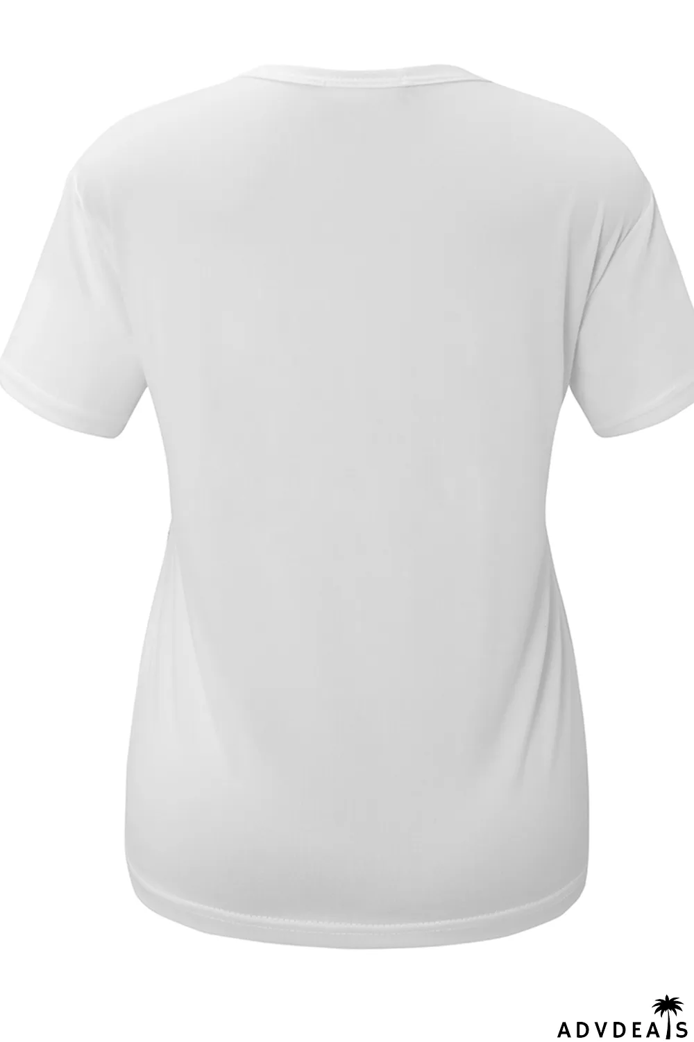 Orange Fashion Casual Print Patchwork Letter O Neck T-Shirts