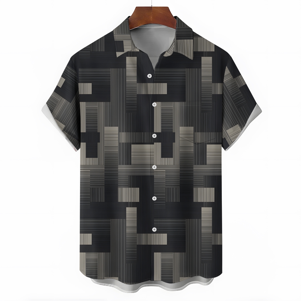 Abstract Geometric Pattern Hawaiian Shirt