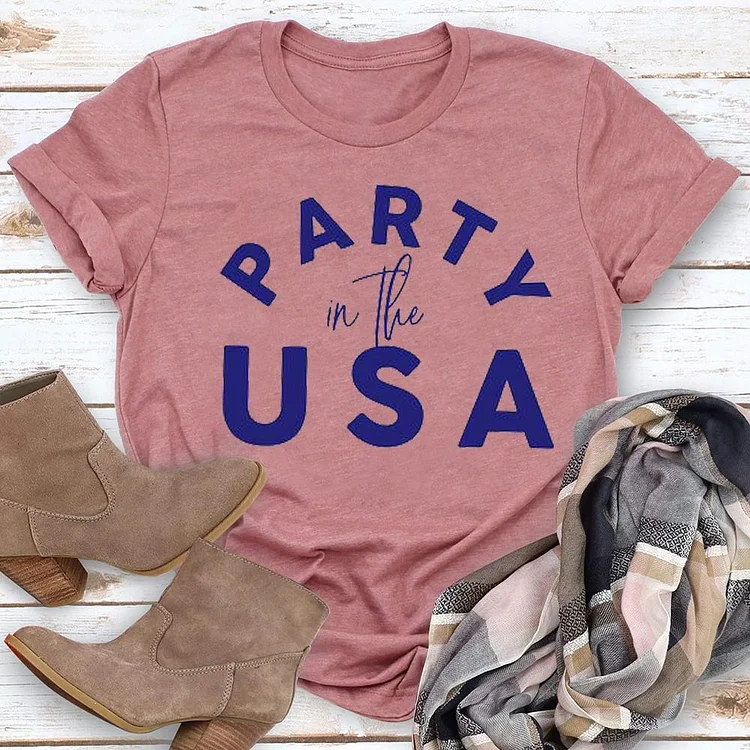 Party in the USA T-shirt Tee --Annaletters