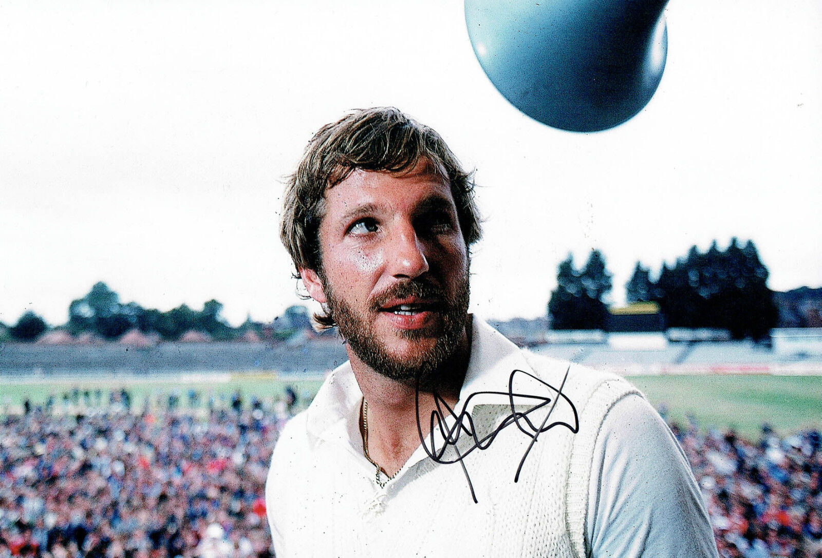 Ian BOTHAM Signed Autograph 12X8 Photo Poster painting England Cricket AFTAL COA