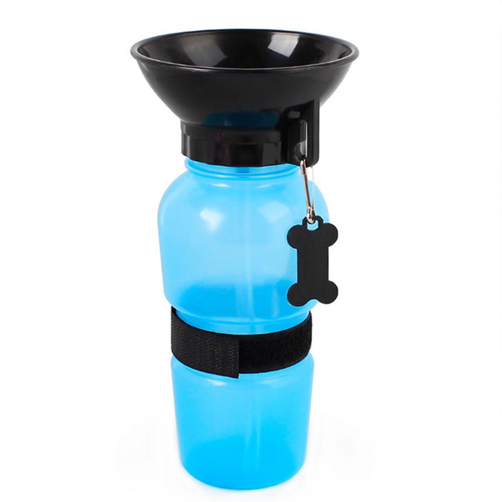 

500mL Dog Drinking Water Bottle Pet Outdoor Feeding Bowl Portable Water Cup, Blue, 501 Original