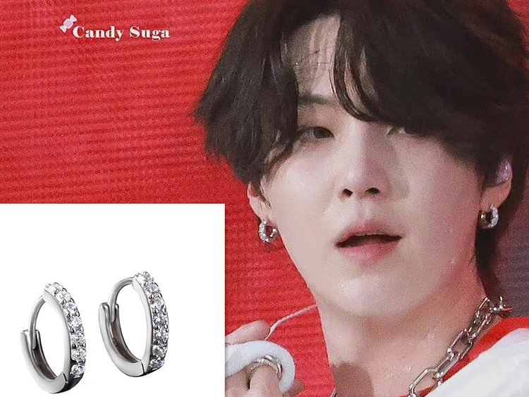 Permission To Dance Concert SUGA Fashion Earrings