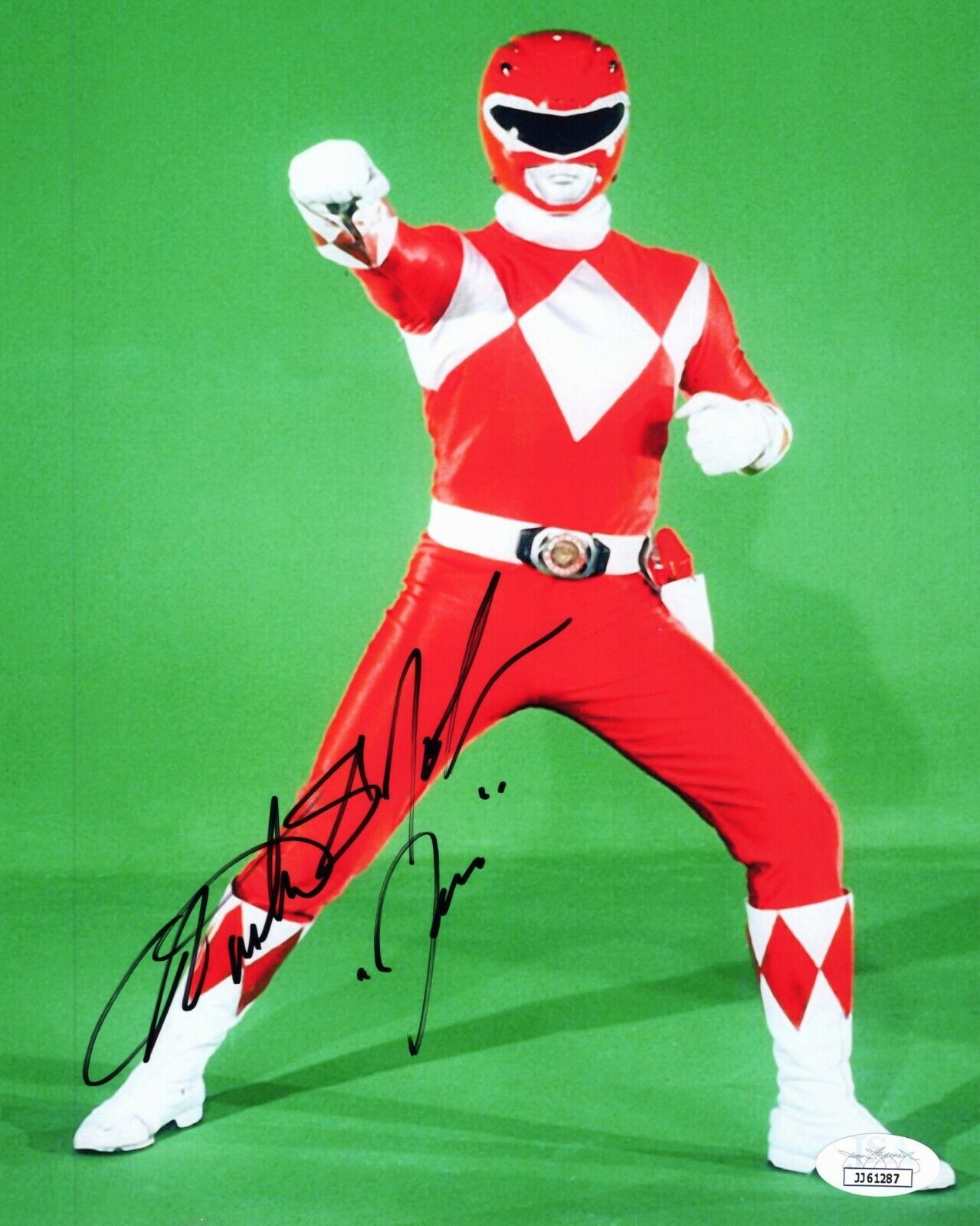 ~ AUSTIN ST.JOHN Authentic Hand-Signed RED POWER RANGERS